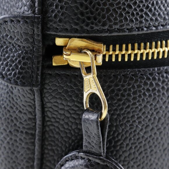 CHANEL Black Caviar Leather Pouch - Picture 8 of 10